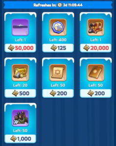 VIP12 prestige shop items whiteout survival