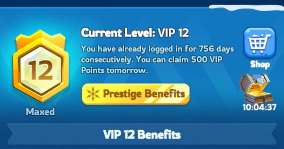 VIP12 prestige shop whiteout survival